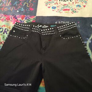 INC International Concepts Black studded pants size 10